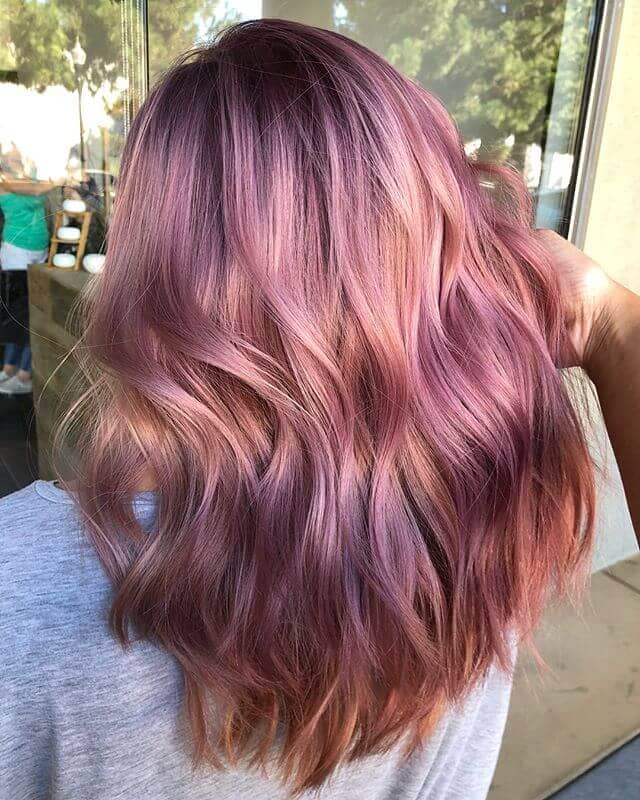 Rose and Lavender Unique Fall Color Idea