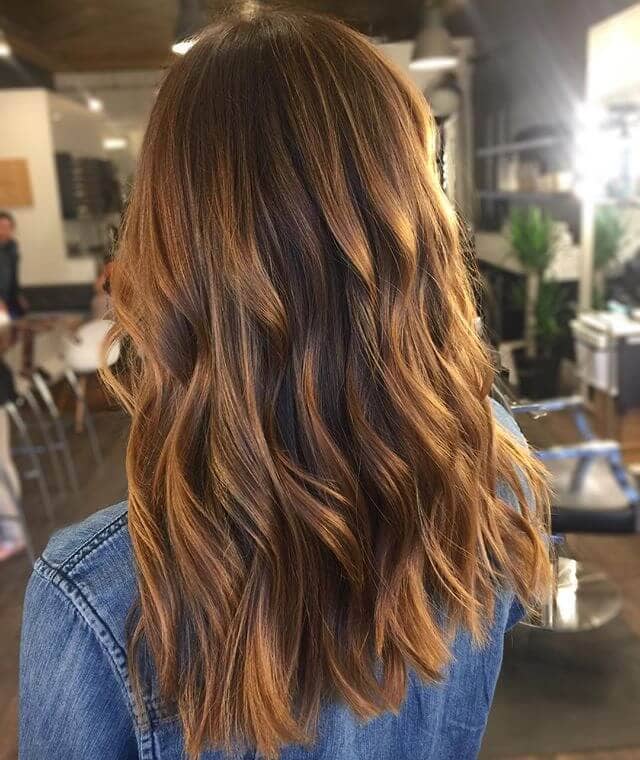 Rich Copper Brown Loose Curls