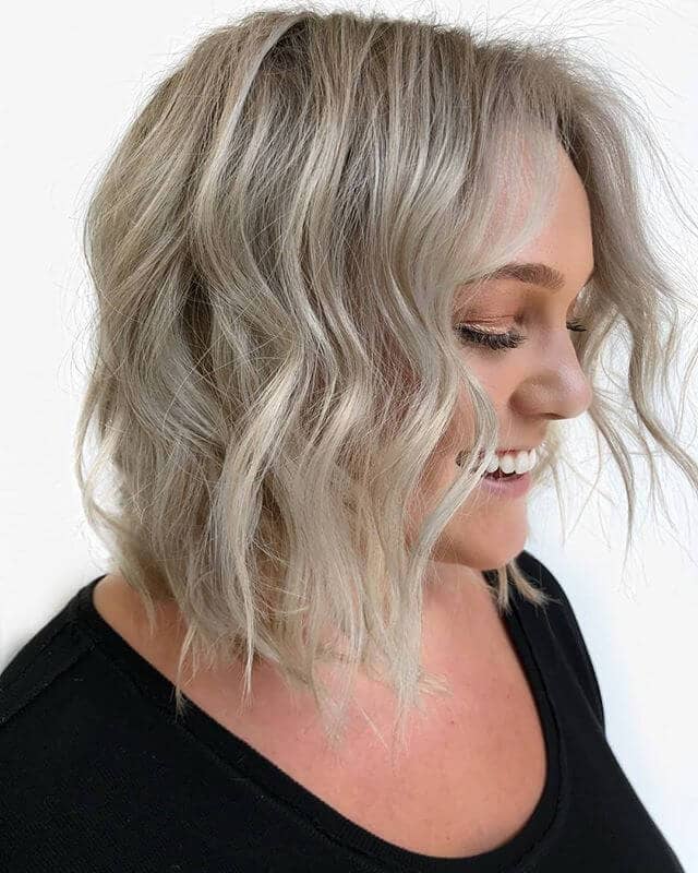 Silver Blonde With A Little Bit Of Wave