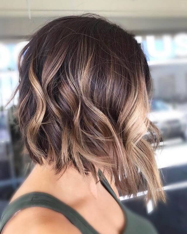 Bob Cut With Rose And Blonde Highlights