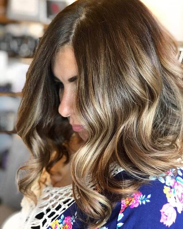 Simple and Modern with Brown Balayage