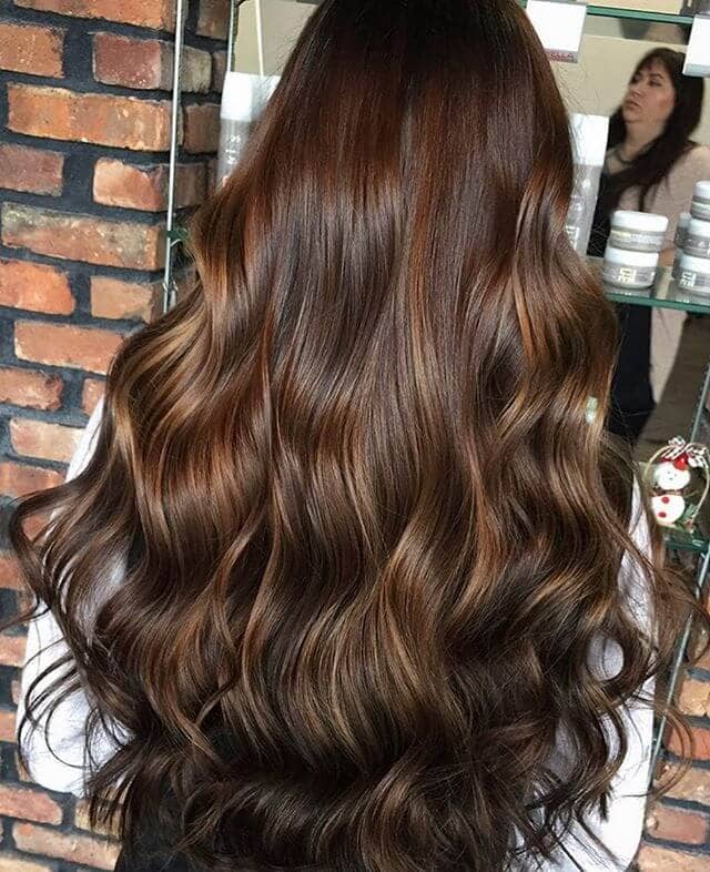 Glossy Gorgeous Chestnut-Toned Curls