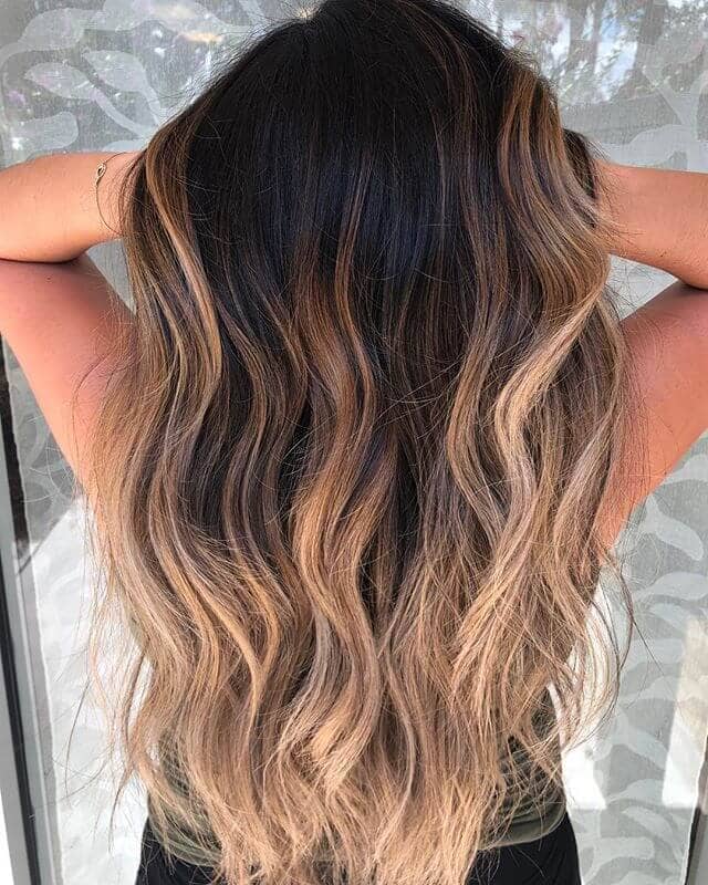 caramel brunette hair color