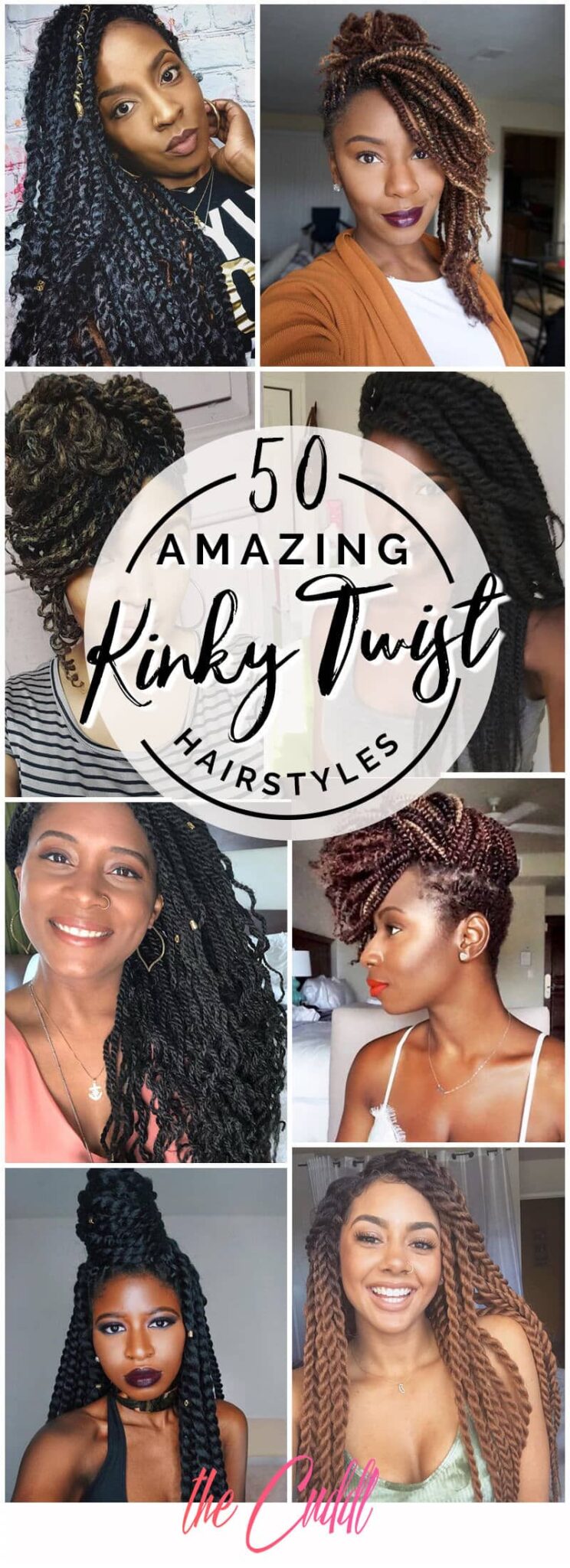 50+ Amazing Kinky Twist Hairstyles You Can’t Live Without - The Cuddl