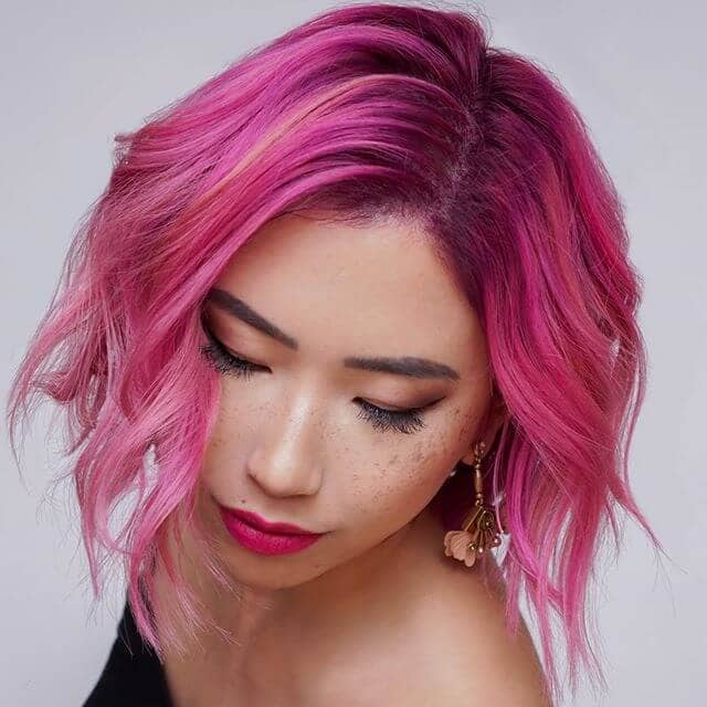 Smokin’ Hot Pink Blended Hair Color