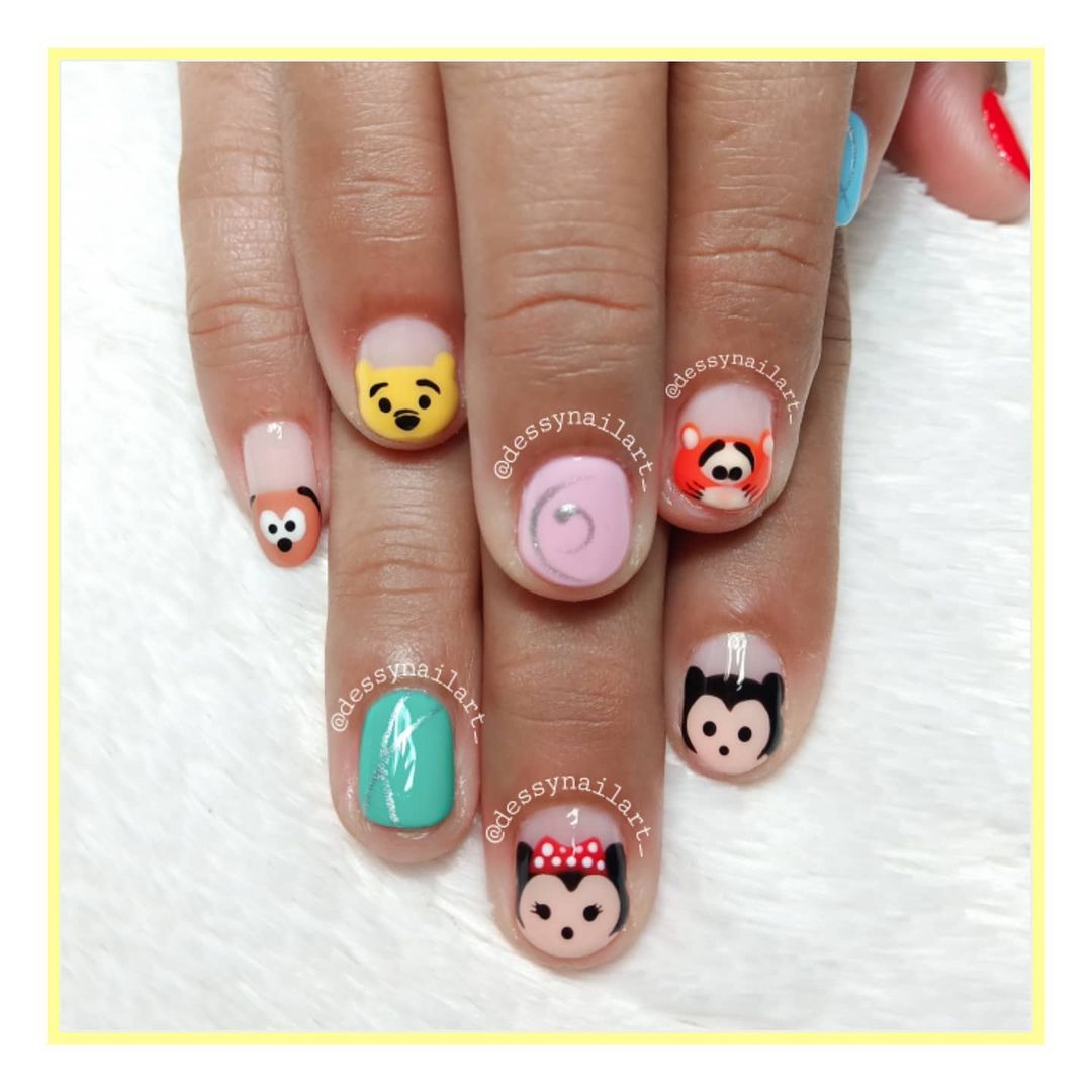  Cute Nail  Animated Nail Design Idea for Short Nails