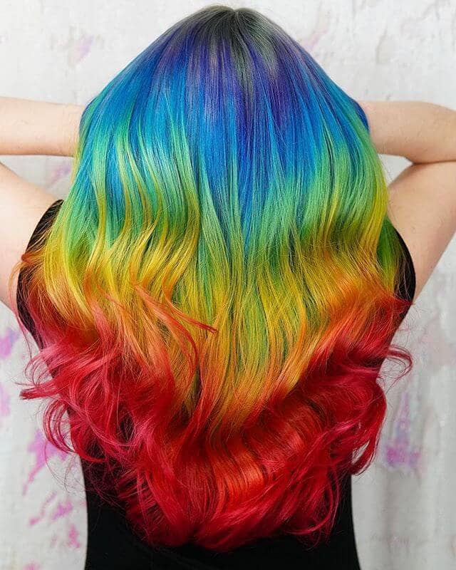 Rainbow Hair Color