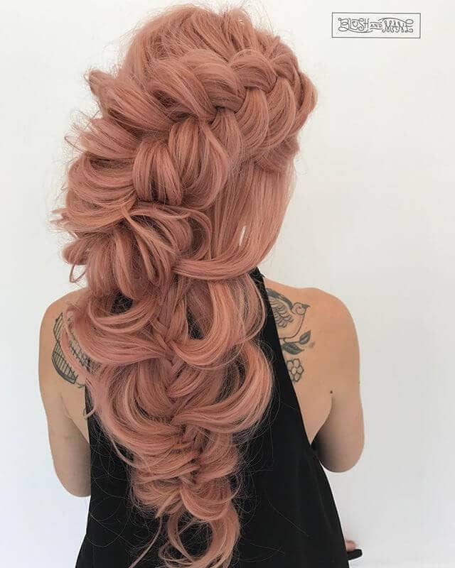 Beautiful Blush Pink Hair Color