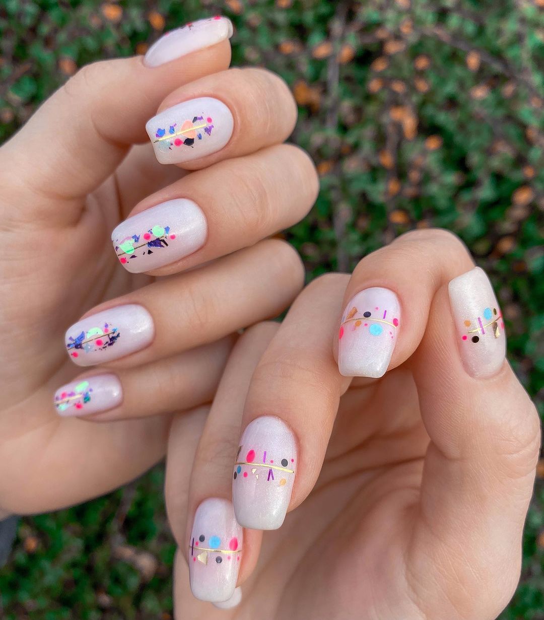 Mellow Shade Nail Floral Nail Paint Design Cute Nails