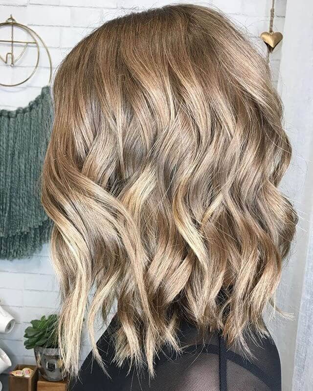 Simple and Curled Long Bob