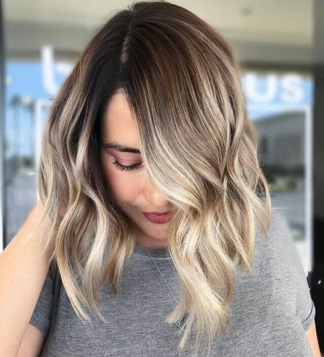 Wavy Long Bob with a Deep Side Part