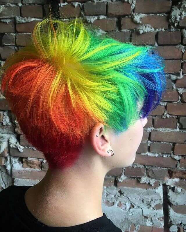 Rainbow Hairstyles For Short Hair Hairstyle Guides