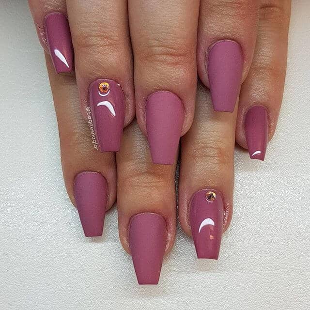 Perfectly Balanced Ballerina Cut Matte Nails