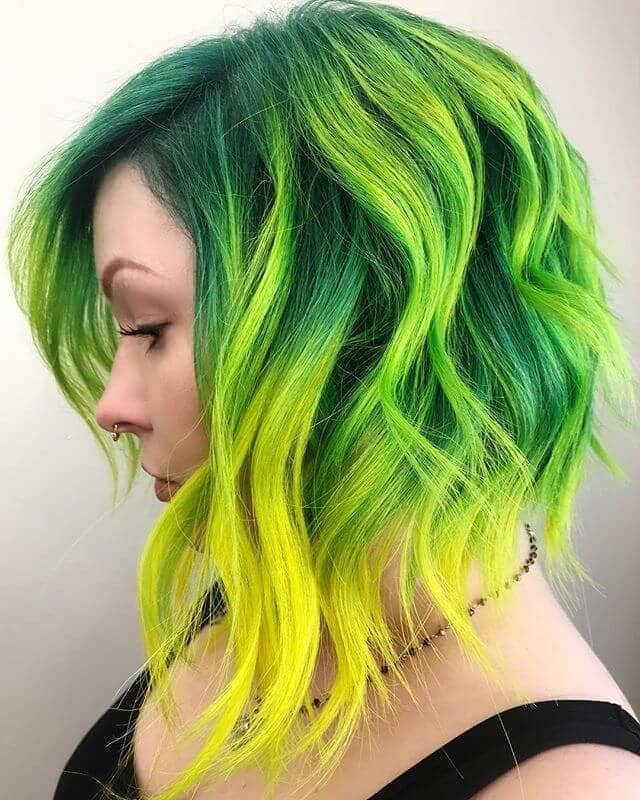 Fun, Colorful and Unique Long Bob