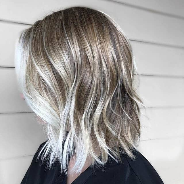 Casual Long Bob with Face Framing Highlights