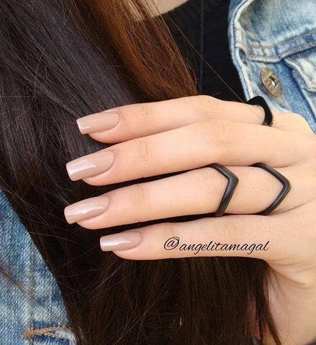 A Soft Sandy Beige Polish