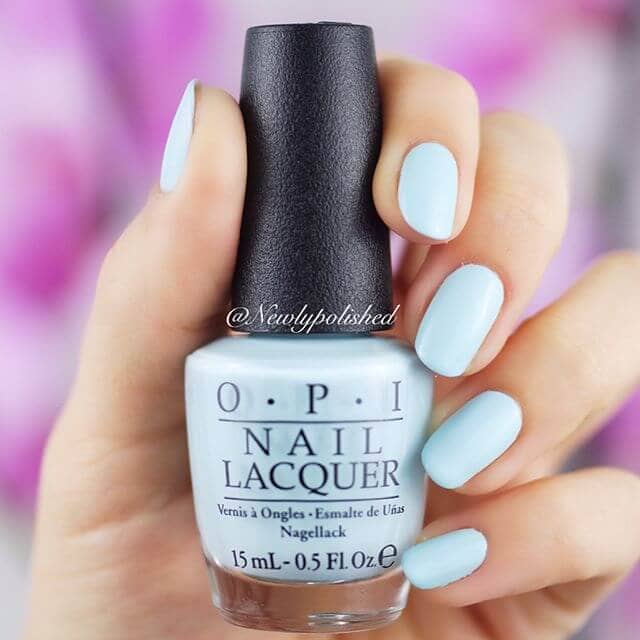 Simply Sweet Baby Blue Matte Nails