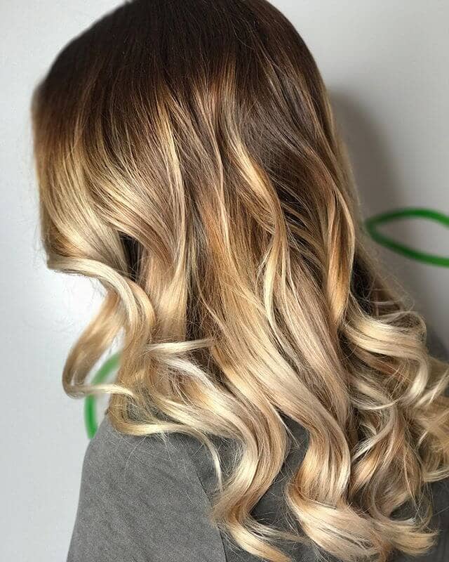 Dark Brown Hair with Chunky Blonde Highlights