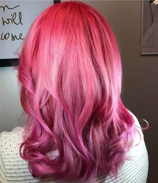 Punchy Pink and Lavender Ombre