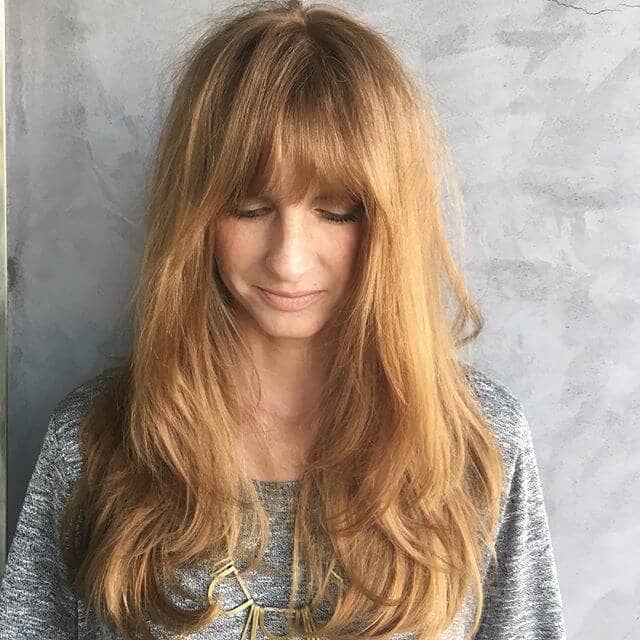 Pretty Straight Bangs for No-Nonsense Hair