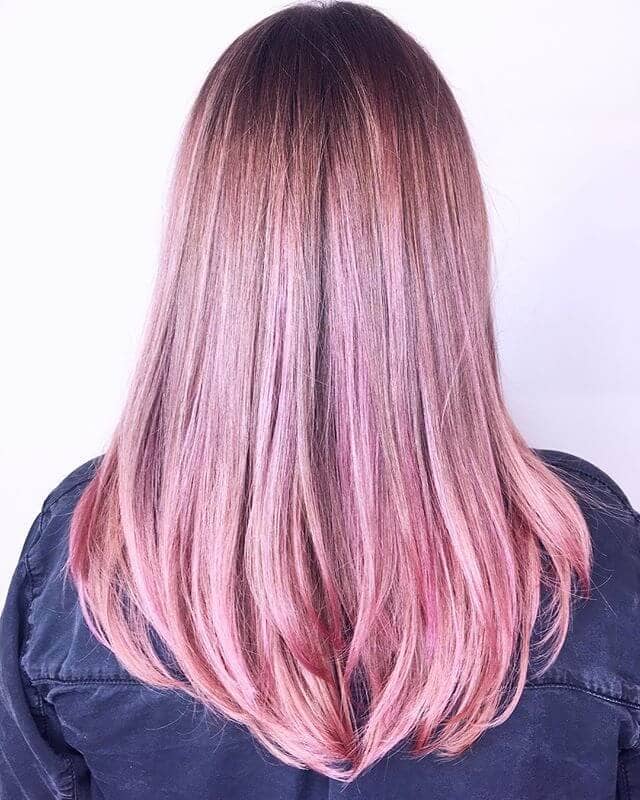  Subtly Superb Pink Hairstyle Idea