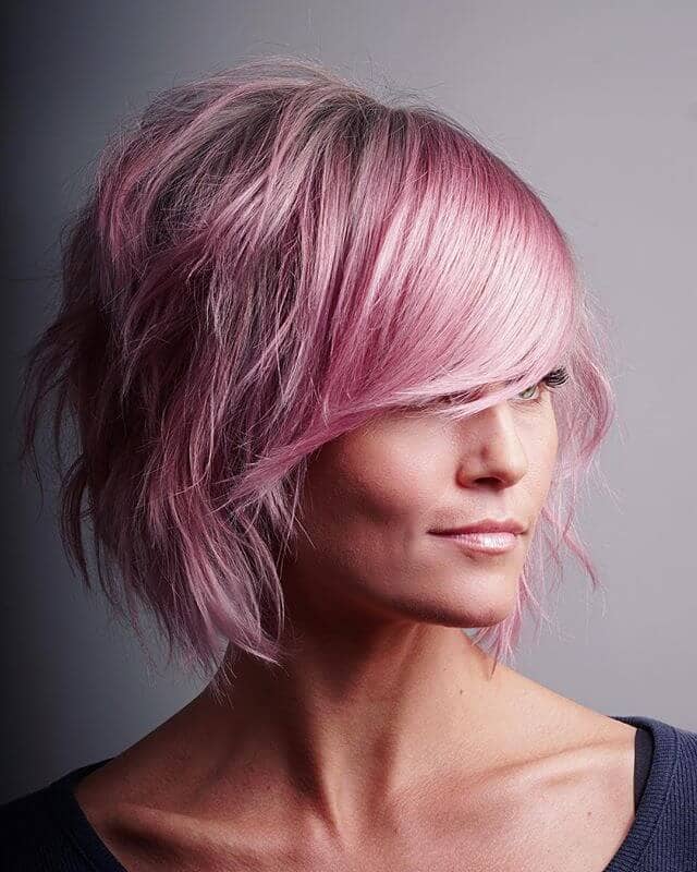  Totally Textured Baby Pink Haircut
