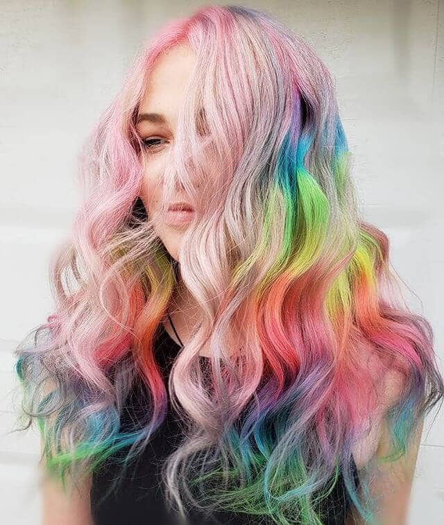 Fairytale Waves in Rainbow Pastels and Brights