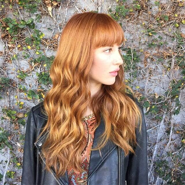  Summer Fun with Strawberry Blonde Bangs