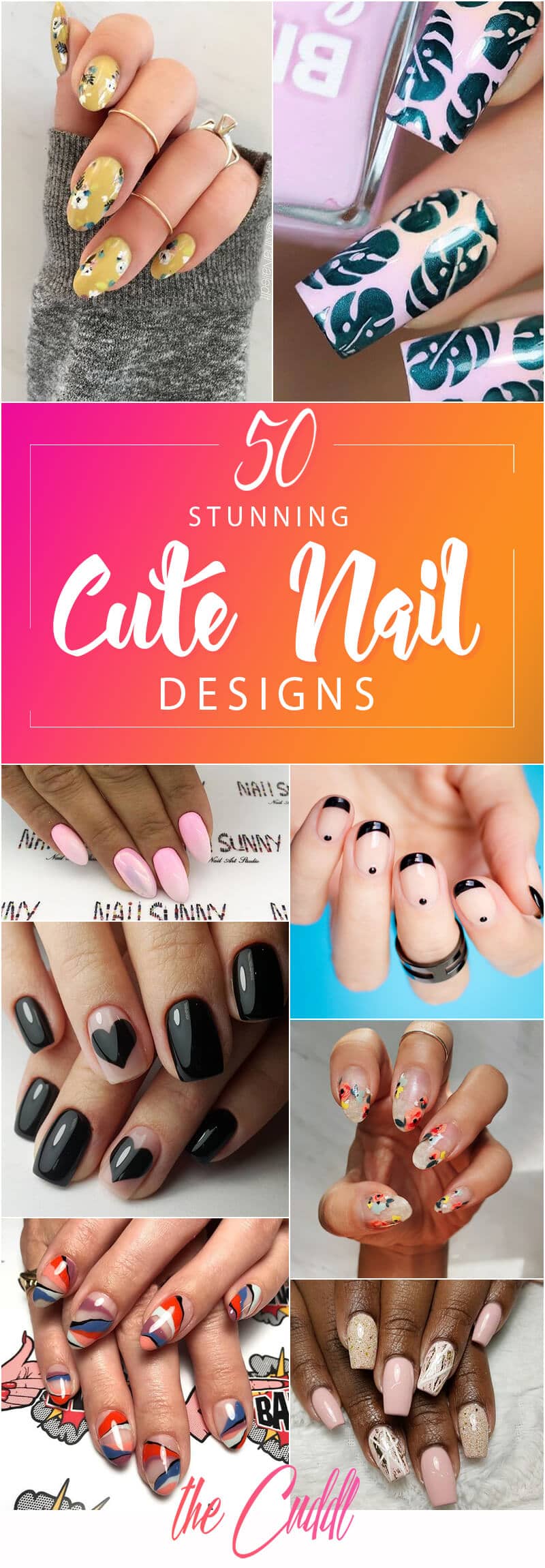 50 Catchy and Appealing Cute Nails for Fun-loving Women