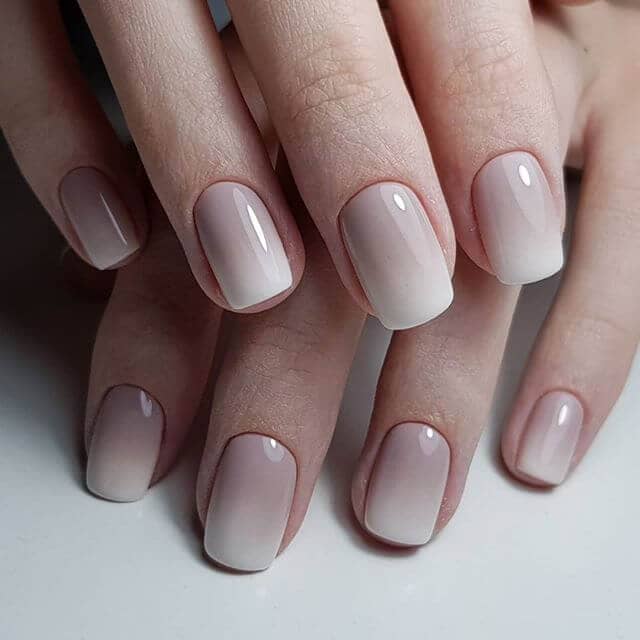 Keep It Classy With White Ombre Nails