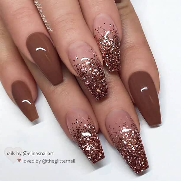 Brown Ombre Nails are Perfect for the Year