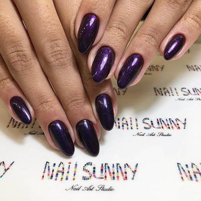 Pretty in Purple Burgundy Nails