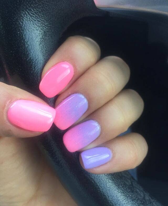 The Perfect Blending of Colors in these Ombre Nail Designs