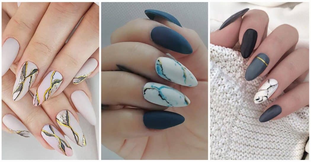 6. Marble Nail Designs for Short Square Nails - wide 10