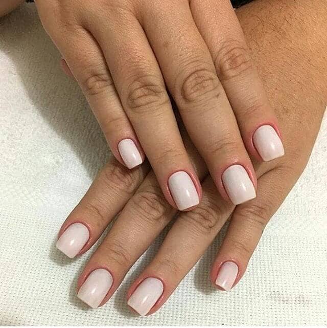 All Over White Matte Nails