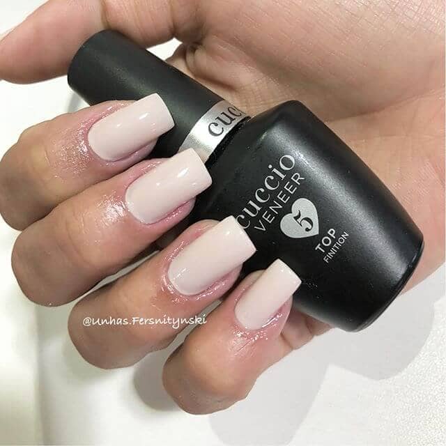Cream Colored White Nail Idea