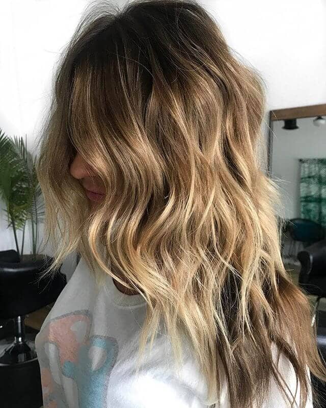  Long Highlights and Two-Toned Shaggy Layers
