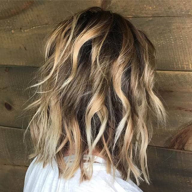  Chunky Blond Highlights with Blunt Cut Sections