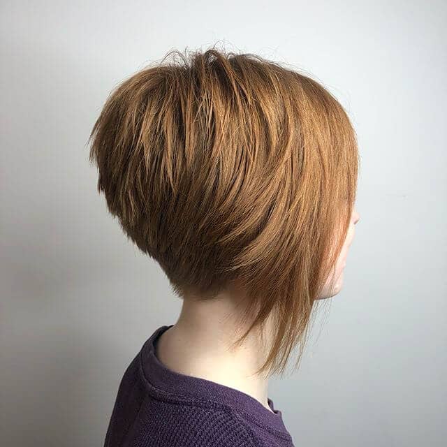 Striking Shag Bob and Long Fringe Bangs