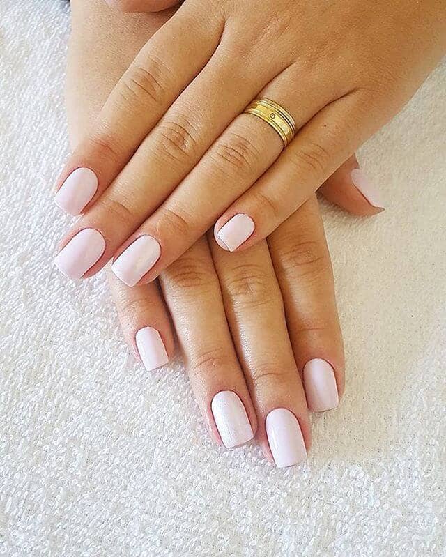 Clean and Classic Natural White Nails