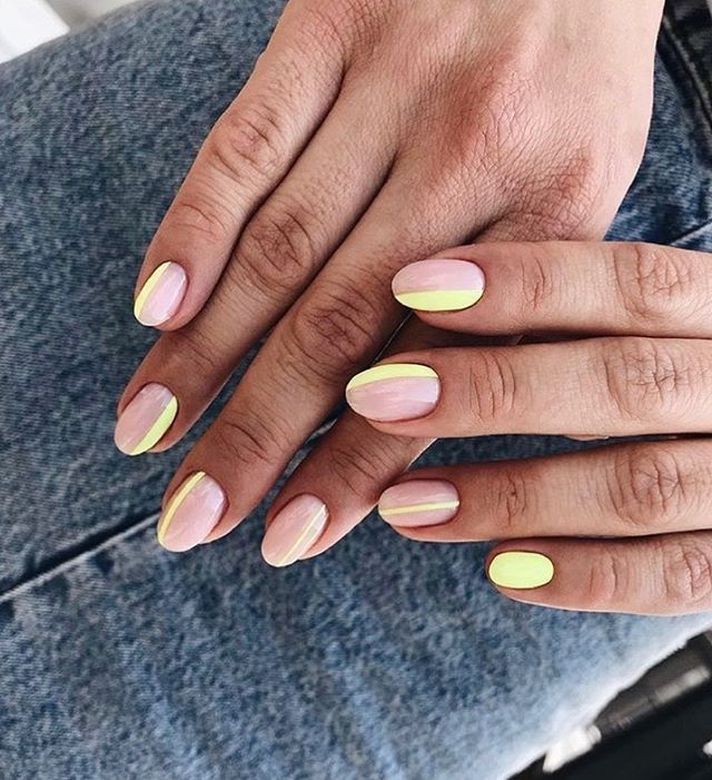 Dual-Colored and Fabulous Nail Designs by Nail Artist