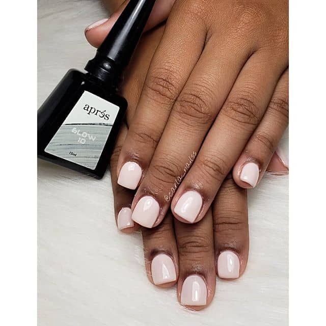 Classic Pastel Pink Cute Short Nails by Nail Artist