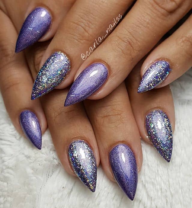 Purple Mountain Majesties Nail Design