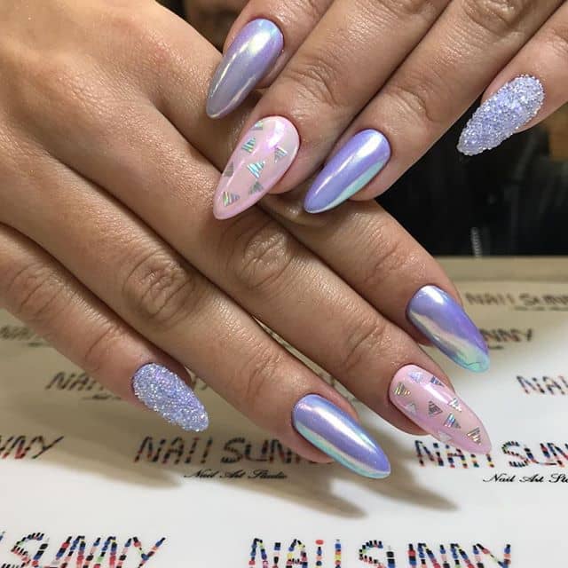 Silky Lavender with a Pop of Pink