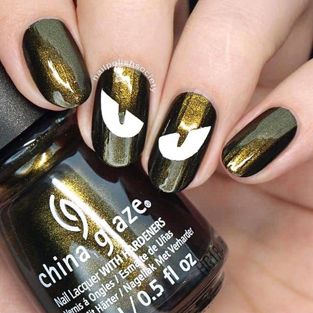Ombre Galaxy Dust in Black and Gold
