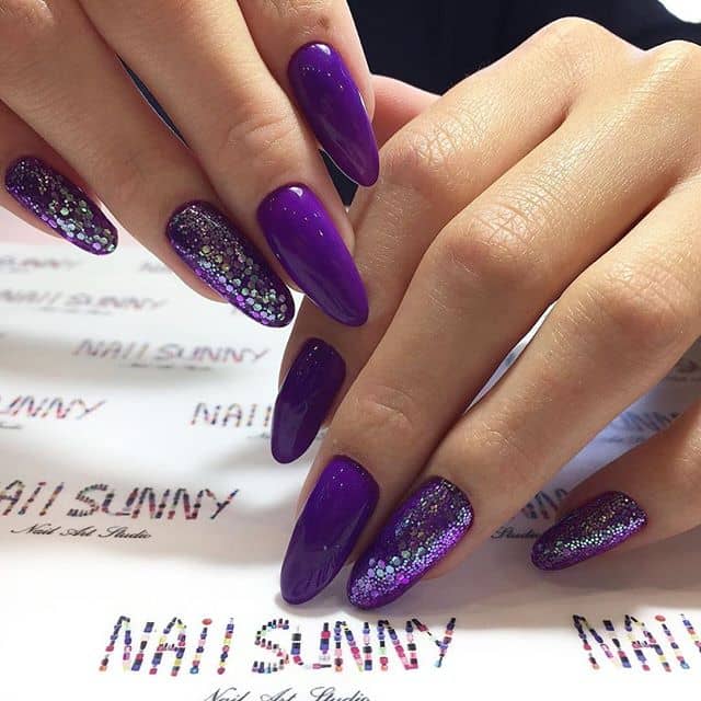 Bold and Beautiful Classic Purple Nails