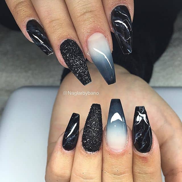 50 Stunning Black and White Nail Designs that are Easy to Create in 2020