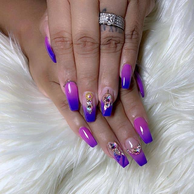 Mauve Pink Nail Designs