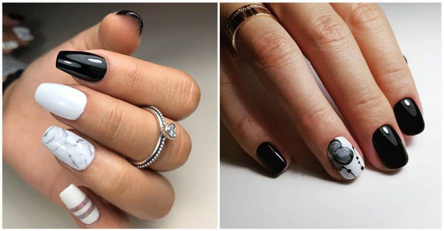 50 Incredible Black and White Nail Designs - wide 7