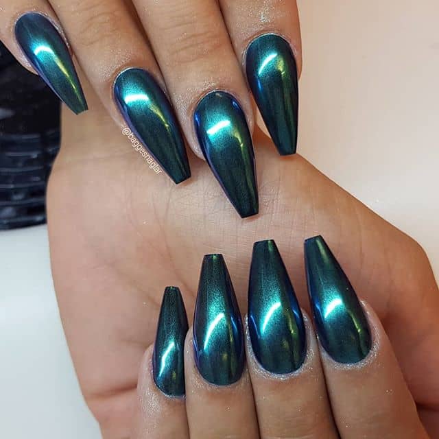 Metallic Mermaid Tails From The Deep Green Sea